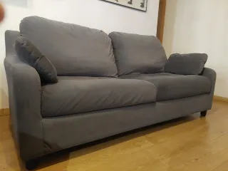 Sofá 2 plazas gris