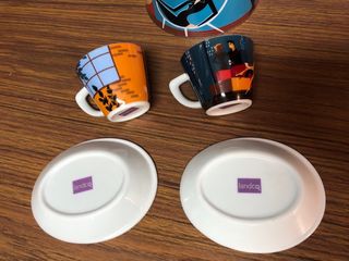 Juego 2 Tazas Café Diseño Moderno