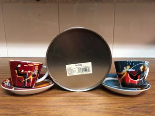 Juego 2 Tazas Café Diseño Moderno