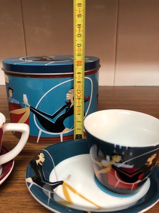 Juego 2 Tazas Café Diseño Moderno