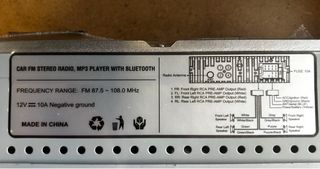 Radio Coche MP3 SUOJUN Bluetooth USB - Nuevo