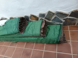 Valla de mimbre enrollada 3x2.