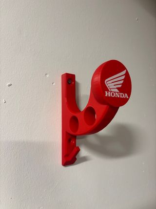 Soporte Casco Honda Rojo