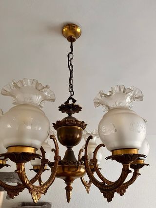 Lámpara de techo clásica dorada