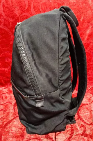 Zaino Gucci Nero con Strisce Verdi e Rosse