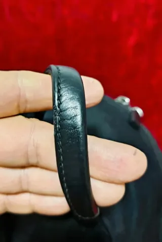 Zaino Gucci Nero con Strisce Verdi e Rosse