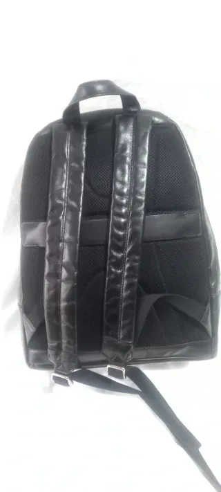 Zaino The Bridge nero in pelle