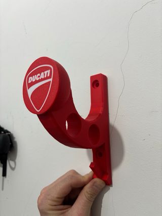 Soporte Casco Ducati Rojo