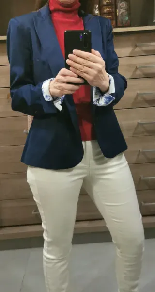 Chaqueta americana azul marino