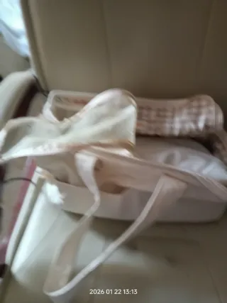 Transportín para perro/gato beige y rosa