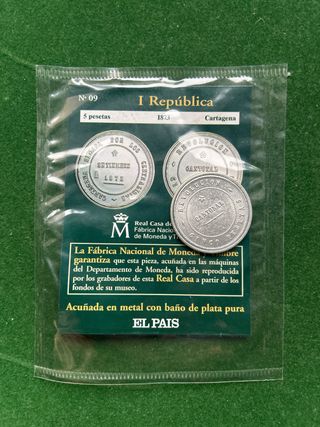 Moneda 5 Pesetas 1873 Cartagena I República
