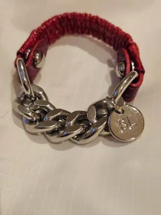 Pulsera Bimba y Lola Plata y Rojo
