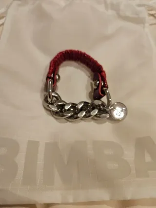 Pulsera Bimba y Lola Plata y Rojo