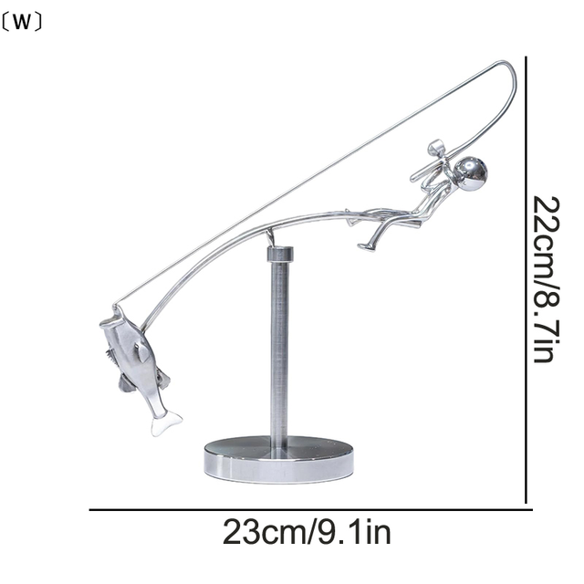 PESCADOR 23CM FIGURA CON MOVIMIENTO DE PÉNDULO