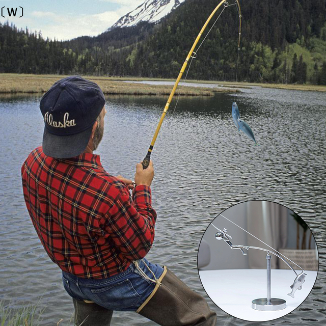 PESCADOR 23CM FIGURA CON MOVIMIENTO DE PÉNDULO