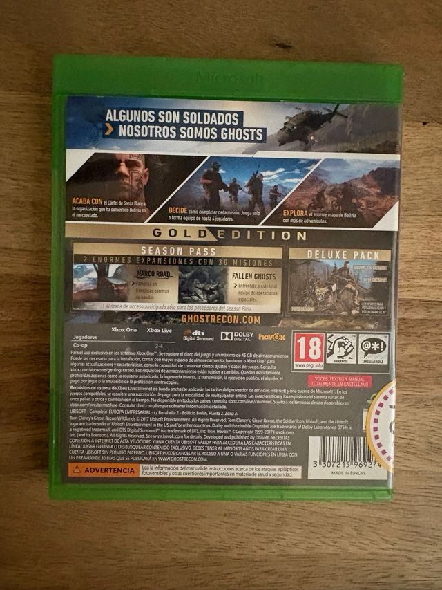 Ghost Recon Wildlands Edition Deluxe Pour Xbox One - Jeu Occasion En Bon état - Expédition Rapide