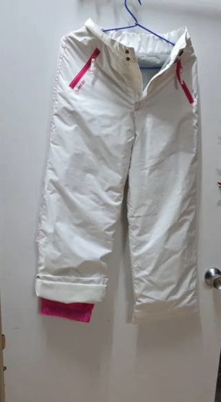 Pantalón de esquí para niña blanco