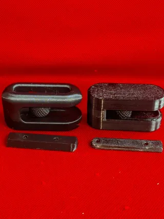 2 Ganci porta asciugamani nero..