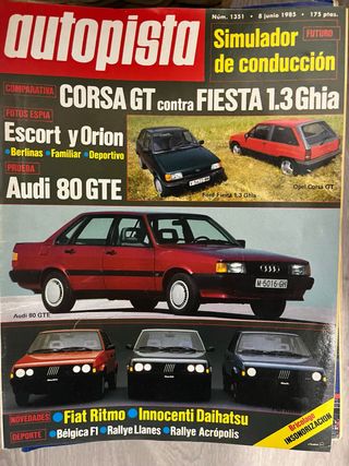 69 Revistas autopista desde 1981 al 1985