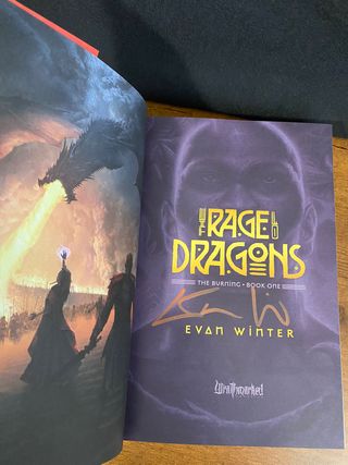 Rage of Dragons Signed by Evan Winter Wraithmarked