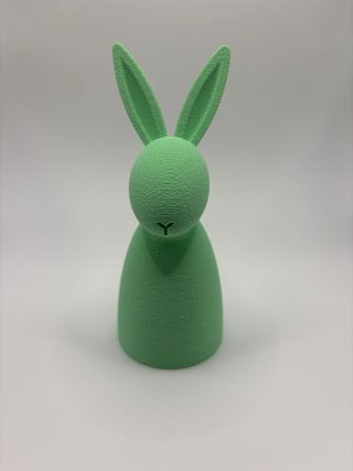 Minimalist Easter bunny figurine