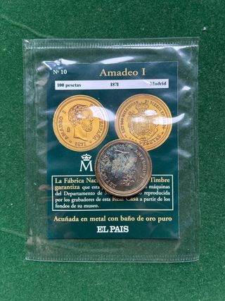 Moneda Amadeo I 100 Pesetas 1871 Madrid