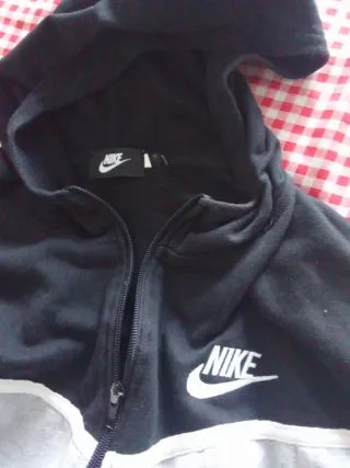 Sudadera Nike Tech Fleece Cremallera Gris Negra