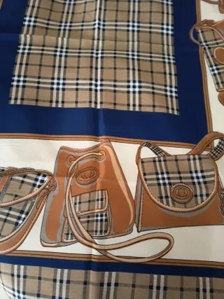 Pañuelo Cuello Cuadrado Bolsos Tartán