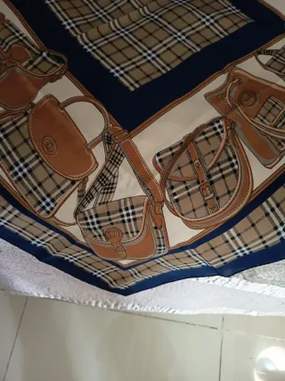 Pañuelo Cuello Cuadrado Bolsos Tartán