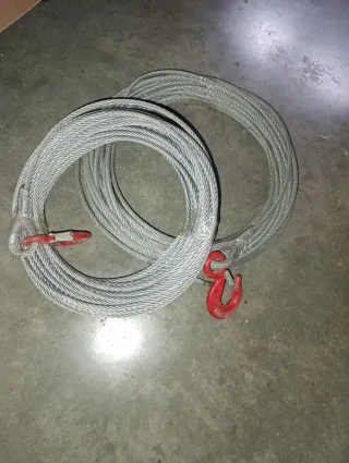 3 Cables de Acero con Ganchos