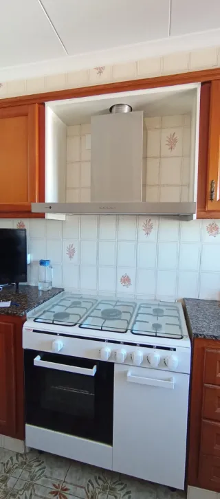 Cocina de gas 5 fuegos Campana junto o separadas