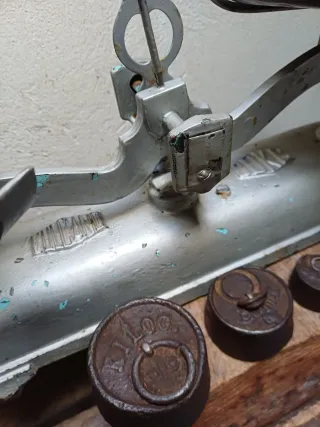 Antigua Balanza Bulcano 10kg con Pesas