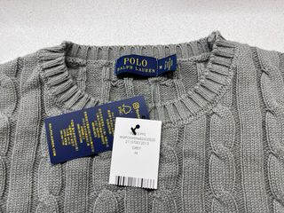Maglione Polo Ralph Lauren grigio nuovo donna