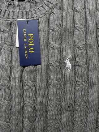 Maglione Polo Ralph Lauren grigio nuovo donna