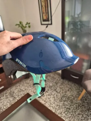 Casco Btwin Azul y Verde niño/a