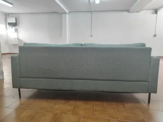 2 Sofás Grises de Tela