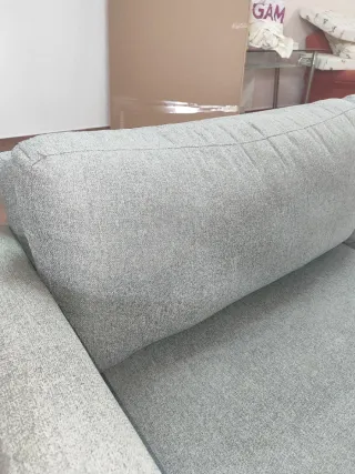 2 Sofás Grises de Tela