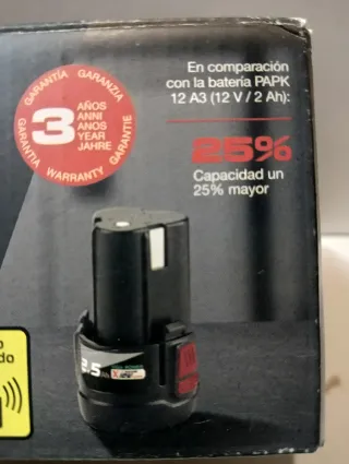 PARKSIDE 2.5Ah Batería 12V