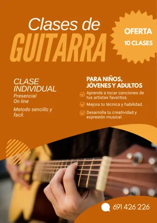 Clases de Guitarra Online y Presencial