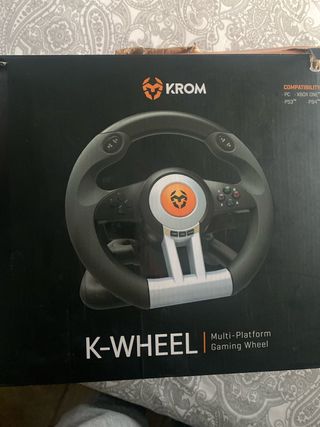 Volante Krom K-Wheel para PC, PS3, PS4, Xbox One