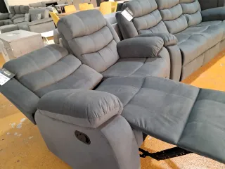 Sofá 2 Plazas Relax Gris