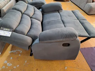 Sofá 2 Plazas Relax Gris