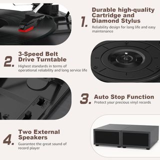 Giradischi Udreamer con 2 altoparlanti MA004