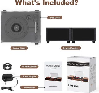 Giradischi Udreamer con 2 altoparlanti MA004