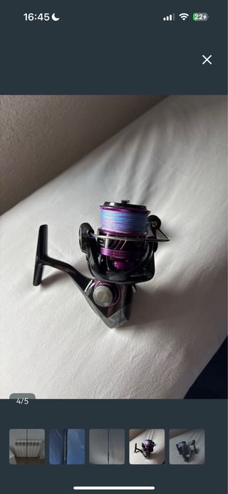 Carrete de pesca spinning como nuevo