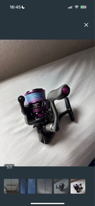 Carrete de pesca spinning como nuevo