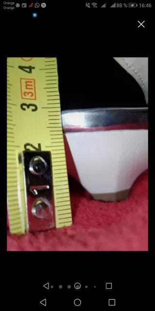 Sandalias tacón bajo plateadas talla 37