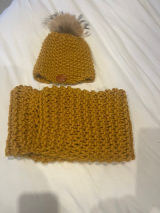 Gorro y braga de lana Mywool