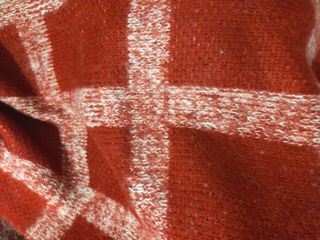 Bufanda Poncho Rojo y Blanco