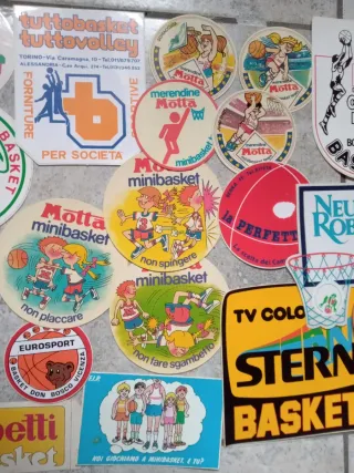 Lotto adesivi basket Italia